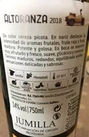 Mängden socker i Vino Altoranza
