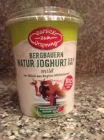 Mängden socker i Bergbauern Naturjoghurt
