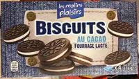 Mängden socker i Biscuits au cacao fourrage lacté