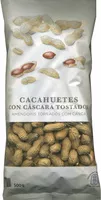 Mängden socker i Cacahuetes con cáscara tostados sin sal