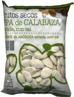 Mängden socker i Pipa de calabaza tostada, con sal