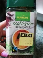Mängden socker i Café ecológico instantáneo