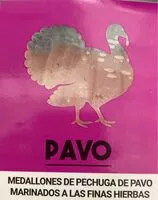 Mängden socker i Medallones de pavo marinados a las finas hierbas