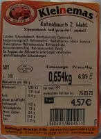 Mängden socker i Katenbauch, 2. Wahl