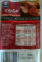 Mängden socker i Premium klobasa za kuhanje