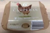 Mängden socker i Huevos de gallinas camperas