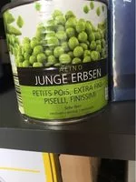 Mängden socker i Junge Erbsen Sehr Fein (aldi)