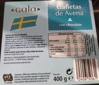 Mängden socker i GALLETAS avena