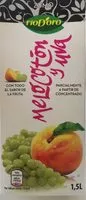 Mängden socker i Zumo melocotón y uva
