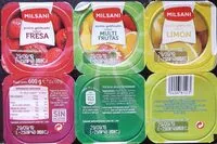 Mängden socker i Postre gelificado