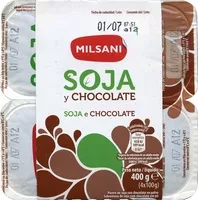 Mängden socker i Postre de soja y chocolate