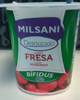 Mängden socker i Milsani Desnatado