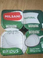 Mängden socker i Yogurt Natural Bifidus Milsani