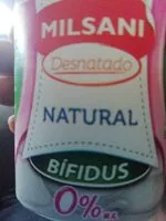 Mängden socker i Yogurt desnatado natural