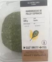 Mängden socker i Hamburguesa Pollo Espinaca