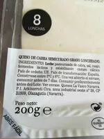 Mängden socker i Queso cabra en lonchas