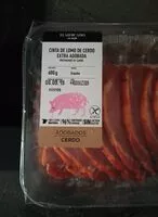 Mängden socker i Cinta de lomo de cerdo extra adobada