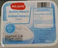 Mängden socker i Queso fresco magro