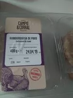 Mängden socker i Hamburguesas de pavo Aldi