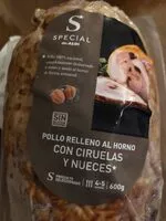 Mängden socker i Pollo relleno al horno con ciruelas y nueces