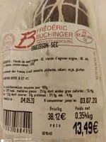 Mängden socker i Saucisson sec