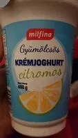 Mängden socker i Gyümölcsös Krémjoghurt citromos