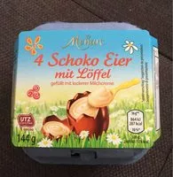 Mängden socker i Oeufs fourés creme de lait aldi