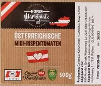 Socker och näringsämnen i Hofer marktplatz