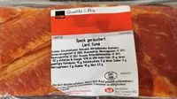 Mängden socker i Speck gerauchert