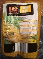 Mängden socker i Zuckermais