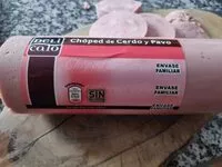 Mängden socker i Chopped de cerdo y pavo