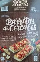 Mängden socker i Barritas de cereales con chocolate negro