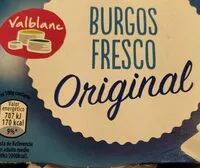 Mängden socker i Burgos fresco 0% mg