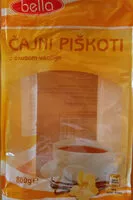 Mängden socker i Čajni piškoti z okusom vanilije