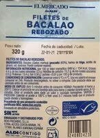 Mängden socker i Filetes de bacalao rebozado