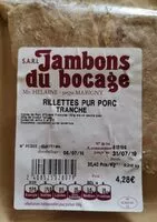 Mängden socker i Rillettes pur porc