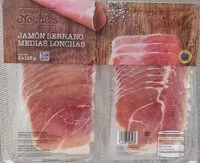 Mängden socker i Jamón serrano medias lonchas