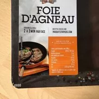 Mängden socker i Foie d’agneau