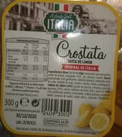 Mängden socker i Crostata de limón