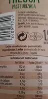 Mängden socker i Leche fresca de pastoreo