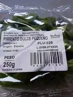 Mängden socker i Pimientos de padrón