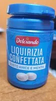 Mängden socker i Liquirizia confettata gusto anice e menta