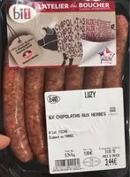 Mängden socker i Chipolatas aux herbes