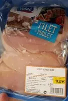 Mängden socker i Filet de poulet