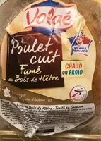 Mängden socker i Poulet cuit fume au bois de hetre