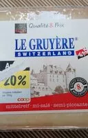 Mängden socker i Le gruyère Switzerland