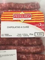 Mängden socker i Chipolatas a cuire