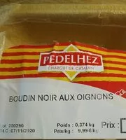 Mängden socker i Boudin noir aux oignons
