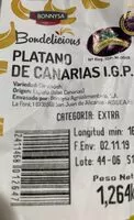 Mängden socker i Platano de Canarias