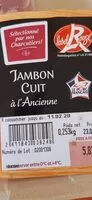 Mängden socker i Jambon cuit à l'ancienne